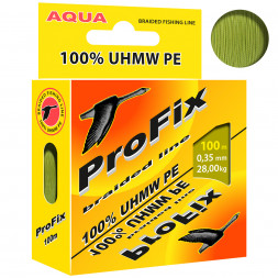 Леска плетеная Aqua ProFix Olive 0.35 100м