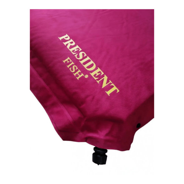 Коврик самонадувной President Fish 8см красный пупыр. 190*66 8818003