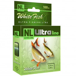 Леска Aqua NL Ultra White Fish белая рыба 0.10 30м