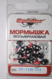 Мормышка W Spider Капля с ушком краш. MW-SP-1140-224 обмаз. с камнем, цена за 1 шт.