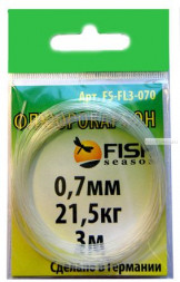 Поводковый материал FISH SEASON 0.40мм 10.2кг 3м флюорокарбон FS-FL3-040