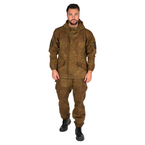 Костюм Huntsman летний Горка-V2 цв. Коричневый Пиксель тк. Смесовая Рип-Стоп Р: 56-58/182