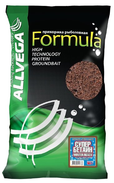 Прикормка зим. ALLVEGA Formula Winter Ready супер бетаин 0.9кг