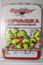Мормышка W Spider Капля с ушком краш. MW-SP-1150-279P обмаз. с камнем, цена за 1 шт.