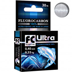 Леска Aqua FC Ultra Fluorocarbon 0.40 30м