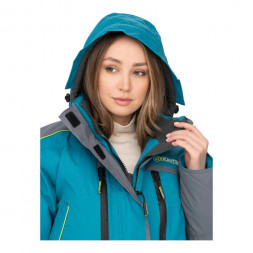 Костюм зимний Siberia Lady жен. бирюза/серый тк. Breathable р.44-46/158-164 Huntsman
