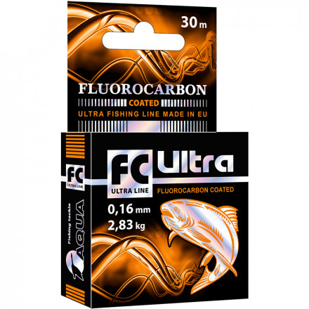 Леска Aqua FC Ultra Fluorocarbon Coated 0.16 30м