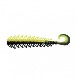 Твистер YAMAN PRO Ruff, р.4 inch, цвет #32 - Black Red Flake/Chartreuse уп. 5 шт.