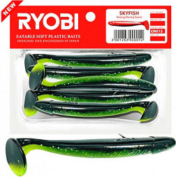 Риппер Ryobi SKYFISH 88mm, цвет CN012 fresh kiwi, 5шт