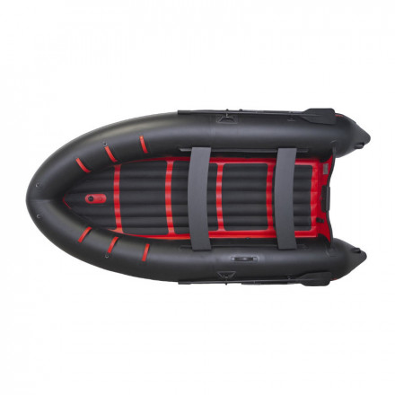 Лодка Badger ARL390 Черный/красный