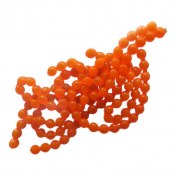 Икра Goldfish светонакопительная на рипуса 4мм, цвет оранжевый неон, вкус креветка
