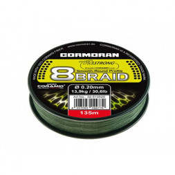 Леска плетеная CORMORAN Corastrong PE 8-Braid 0.20 135м
