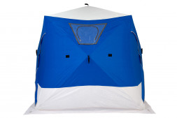 Палатка Куб CONDOR зимняя утепленная 2,2 х 2,2 х 2,15 синий/белый