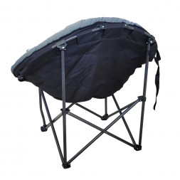 Кресло складное кемпинговое KYODA круглое р.104*84*49 см, цвет серый